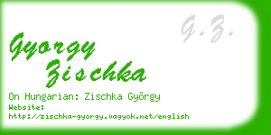 gyorgy zischka business card